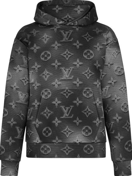 lv custom monogram black white hoodie|Monogram Hoodie .